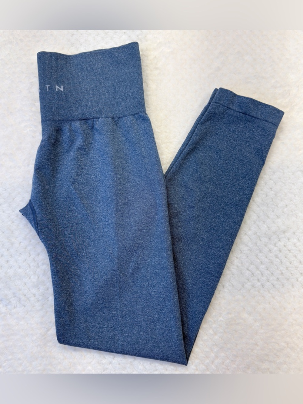 NVGTN High Waist Heathered Navy Blue Leggings